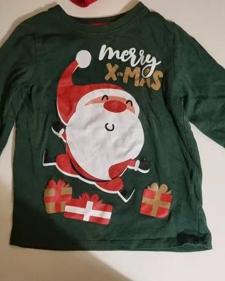 T-Shirt Maglietta Bambino 2 Anni Taglia 92 Christm