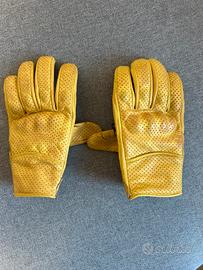 Guanti moto vintage - yellow gloves