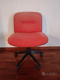 Sedia da scrivania con rotelle di Ico Parisi