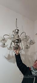 lampadario antico di cristallo