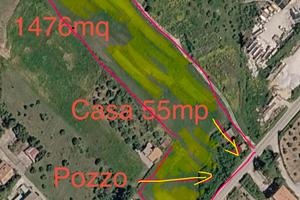 Cerda, Terreno coltivato , rustico e pozzo