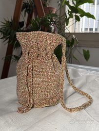 BORSA SECCHIELLO Cotone/Oro