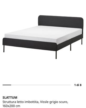 Letto 1 piazza e mezza completo di materasso