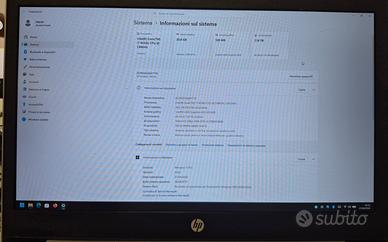 Notebook HP I7 14" perfettamente funzionante