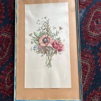 Quadro vintage con fiori