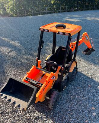 JCB 3CX elettrico per bambini 12V con telecomando