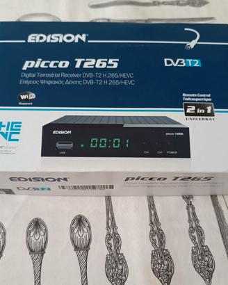 Decoder Tv digitale terrestre Edision Picco T265