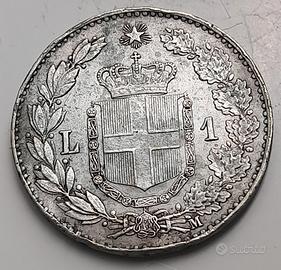 Umberto- 1 lira 1887