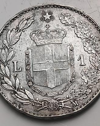 Umberto- 1 lira 1887