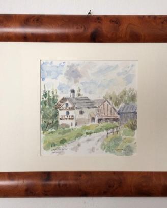QUADRO PITTORE "TORTANI AMEDEO", ACQUERELLO/CARTA.
