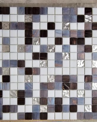 Mosaico in ceramica su rete-8 pannelli (31.5 lato)