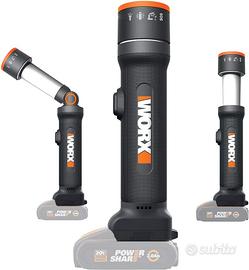 Torcia LED Worx 20 V batteria WX027.9 - Cardelli