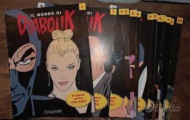 7 statuette 3D Diabolik + 17 Riviste 