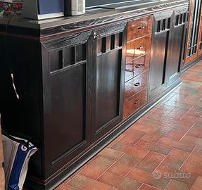 Credenza conninserti radica