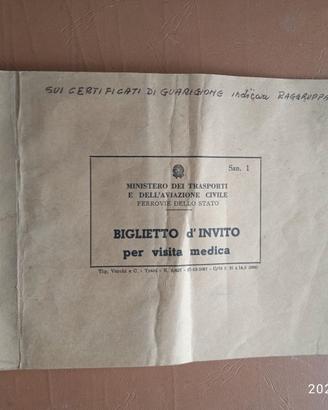 Documentazione rara anni '70-'80 FS Ministero dei