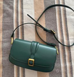 Borsa Zara a tracolla verde scuro
