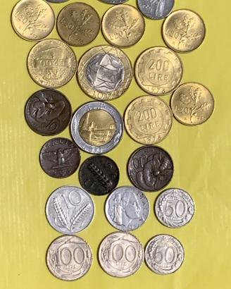 Lotto monete della lira italiana