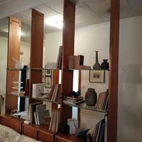 Libreria legno e cristallo