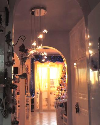 LAMPADARI PLAFONIERE con cristali a fiore