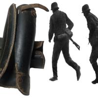 GHETTE MILITARE ITALIANI IN CUOIO 1°GUERRA WW1 WW2