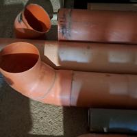 Tubi pvc 200 mm con gomiti 