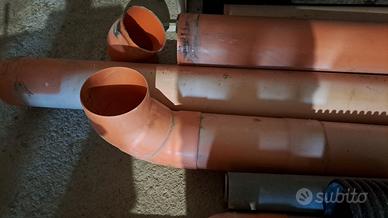 Tubi pvc 200 mm con gomiti 