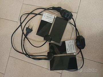 due tappeti riscaldanti rettili