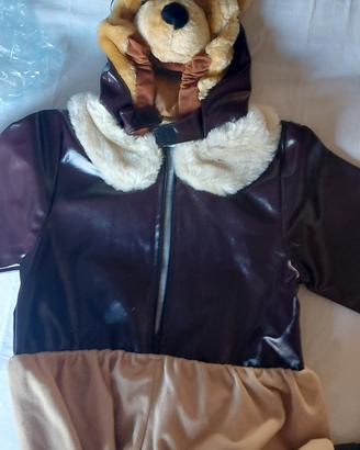 costume carnevale orsetto aviatore