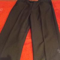 Pantaloni taglio classico neri Tg M (48)