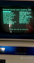 Commodore Pet 2001 cbm cassetta compilation giochi