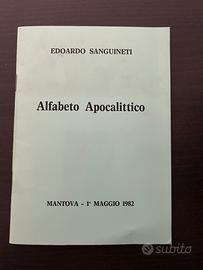 Alfabeto apocalittico firmato Edoardo Sanguineti