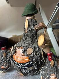 Bottiglia di grappa da collezione anni 70