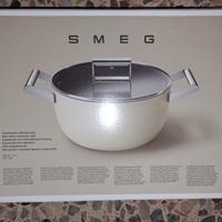 Casseruola Smeg 24 cm, nera, nuova