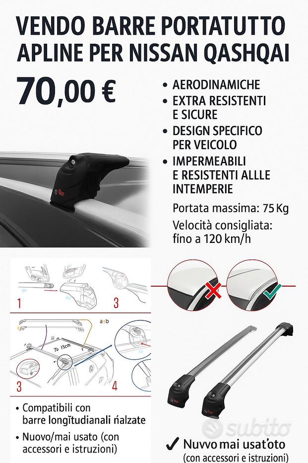 Cornice Portabicchieri Per Nissan Qashqai J11 2014-2020 - ABS Matte, Senza Buco