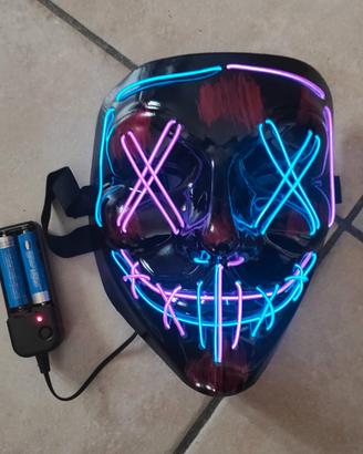 Maschera LED Monster - Effetto Luce Neon!