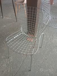 coppia sedie metallica design