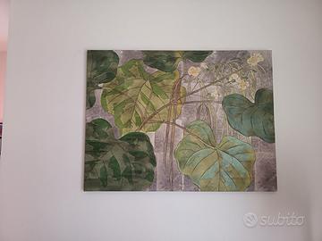Quadro botanico su tela 100×75 cm