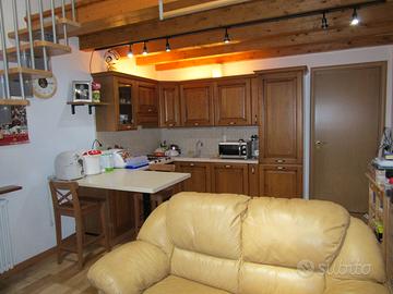 Monolocale con soppalco zona notte