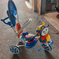 Lamas Triciclo Blu Con Cappottina 813