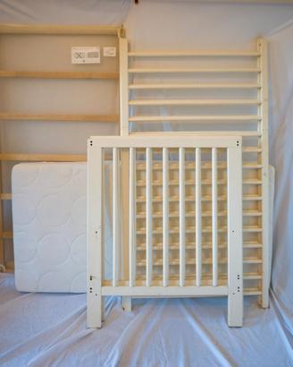 IKEA Gulliver bianco con materasso (solo ritiro)