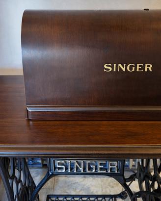 Singer - Macchina da cucire a pedale funzionante