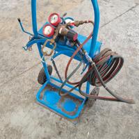 carrello porta bombole per ossitaglio 