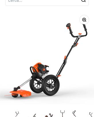  decespugliatore a scoppio con ruote 