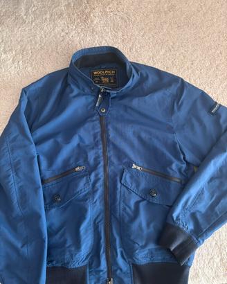Giubbino Woolrich Bomber Tg.L Blu Uomo