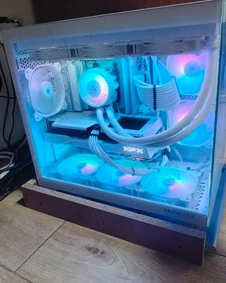PC Gaming full white Ryzen 7  9700X + RX9060XT16gb