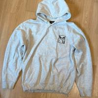 Felpa Obey Originale Grigia con Maxi Logo - L