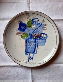 Piatto ceramica Bacosi, da collezione