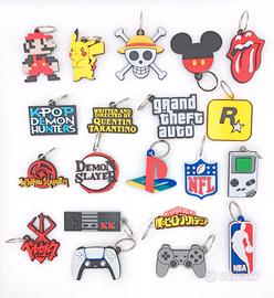 Portachiavi Logo GTA Playstation Nintendo Keychain