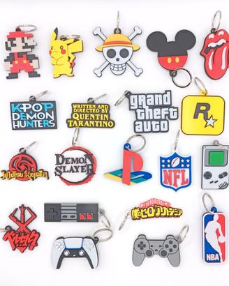 Portachiavi Logo GTA Playstation Nintendo Keychain