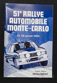 Rallye montecarlo 1983 Regolamento 